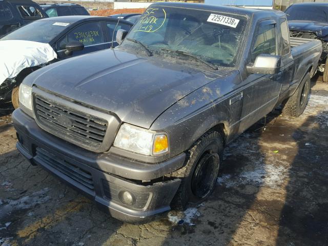 1FTYR14U67PA46459 - 2007 FORD RANGER SUP GRAY photo 2