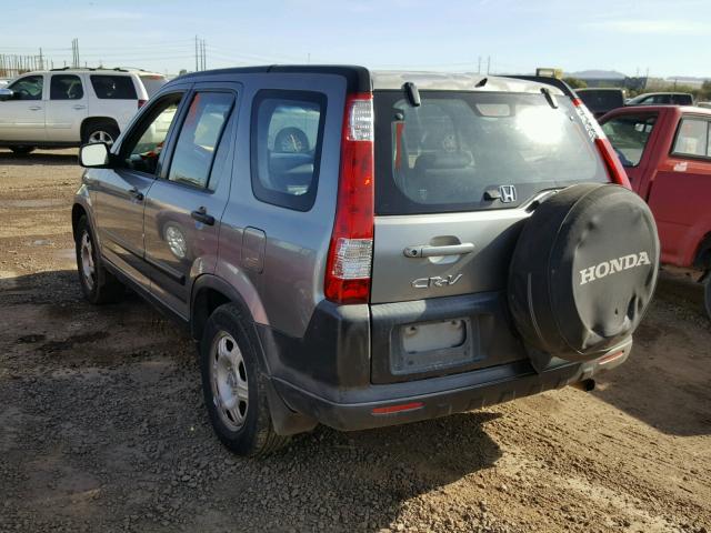 JHLRD685X5C011708 - 2005 HONDA CR-V LX GRAY photo 3