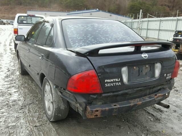 3N1CB51D06L574103 - 2006 NISSAN SENTRA 1.8 BLACK photo 3