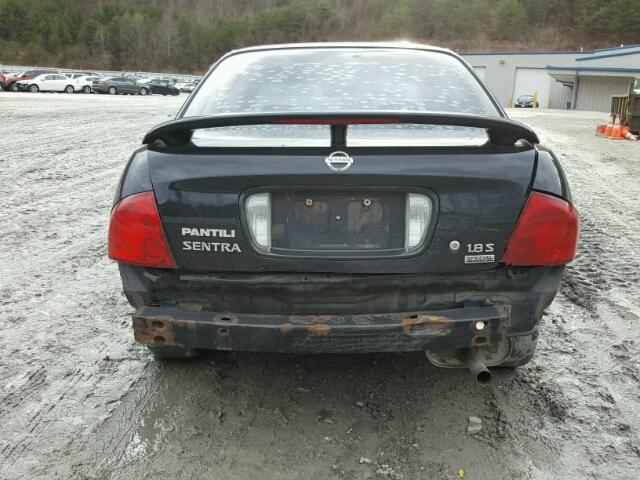 3N1CB51D06L574103 - 2006 NISSAN SENTRA 1.8 BLACK photo 9