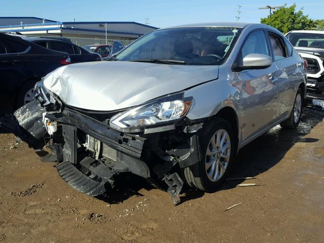 3N1AB7AP7GY253886 - 2016 NISSAN SENTRA S SILVER photo 2