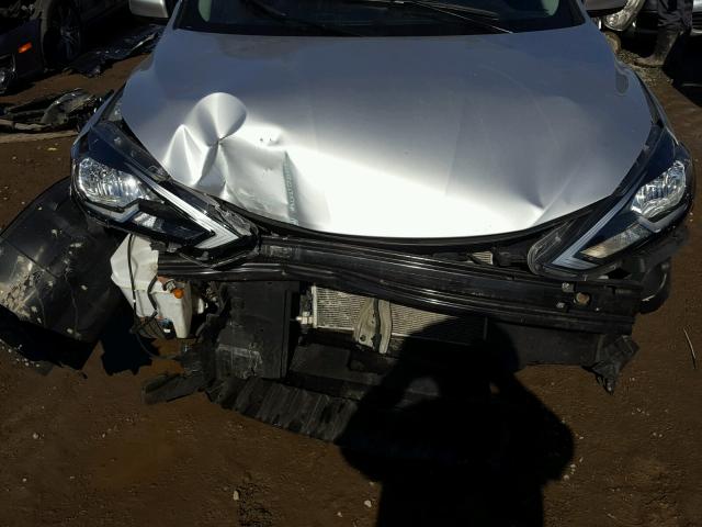 3N1AB7AP7GY253886 - 2016 NISSAN SENTRA S SILVER photo 7