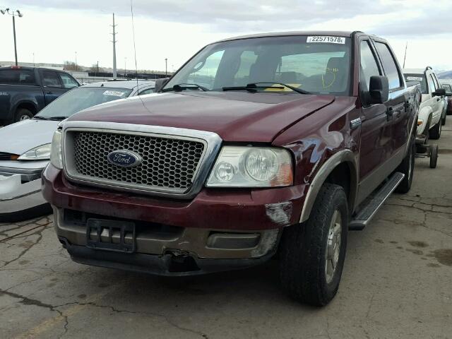 1FTPW145X4KA75579 - 2004 FORD F150 SUPER BURGUNDY photo 2