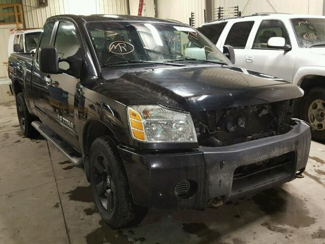 1N6AA06B25N503255 - 2005 NISSAN TITAN XE BLACK photo 1