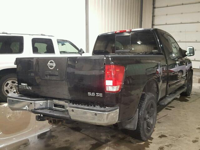 1N6AA06B25N503255 - 2005 NISSAN TITAN XE BLACK photo 4