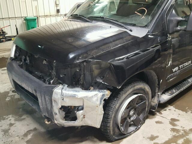 1N6AA06B25N503255 - 2005 NISSAN TITAN XE BLACK photo 9