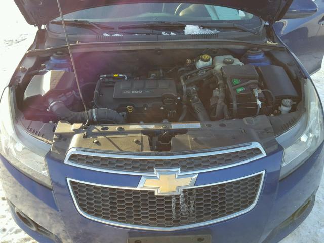 1G1PH5SC2C7251019 - 2012 CHEVROLET CRUZE LTZ BLUE photo 7