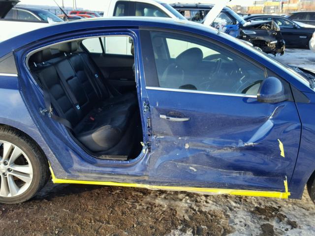 1G1PH5SC2C7251019 - 2012 CHEVROLET CRUZE LTZ BLUE photo 9