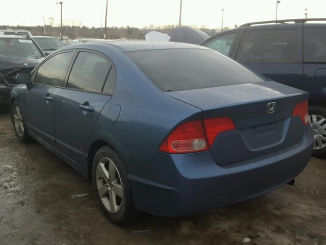 2HGFA16838H509258 - 2008 HONDA CIVIC EX ლურჯი ფოტო 3