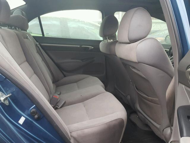 2HGFA16838H509258 - 2008 HONDA CIVIC EX ლურჯი ფოტო 6