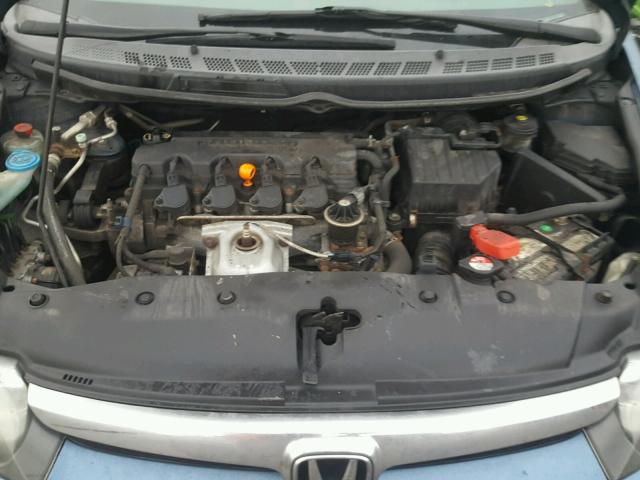 2HGFA16838H509258 - 2008 HONDA CIVIC EX ლურჯი ფოტო 7