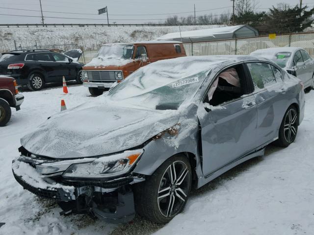 1HGCR2F10HA213245 - 2017 HONDA ACCORD SPO SILVER photo 2