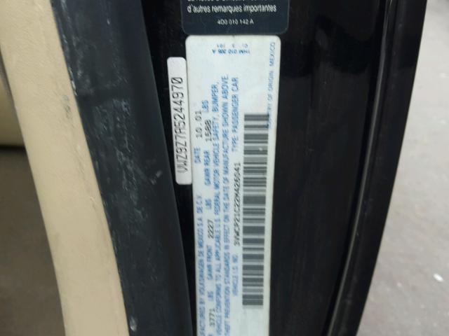 3VWCP21C22M426041 - 2002 VOLKSWAGEN NEW BEETLE 黑色 照片 10