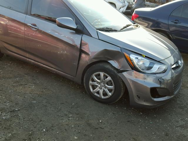 KMHCT4AEXEU713490 - 2014 HYUNDAI ACCENT GLS GRAY photo 9