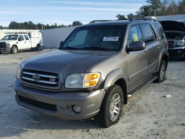 5TDBT48AX4S214906 - 2004 TOYOTA SEQUOIA LI CHARCOAL photo 2