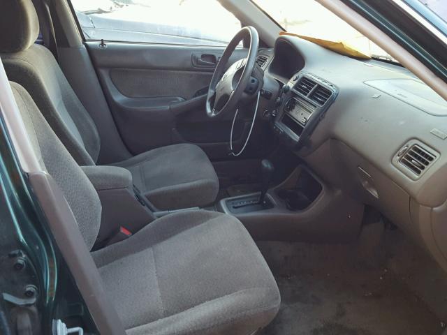 JHMEJ8643YS004702 - 2000 HONDA CIVIC EX მწვანე ფოტო 5