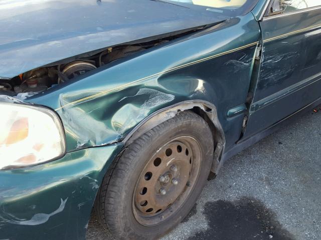JHMEJ8643YS004702 - 2000 HONDA CIVIC EX მწვანე ფოტო 9