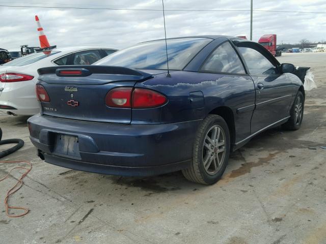 1G1JH12F627460173 - 2002 CHEVROLET CAVALIER L BLUE photo 4