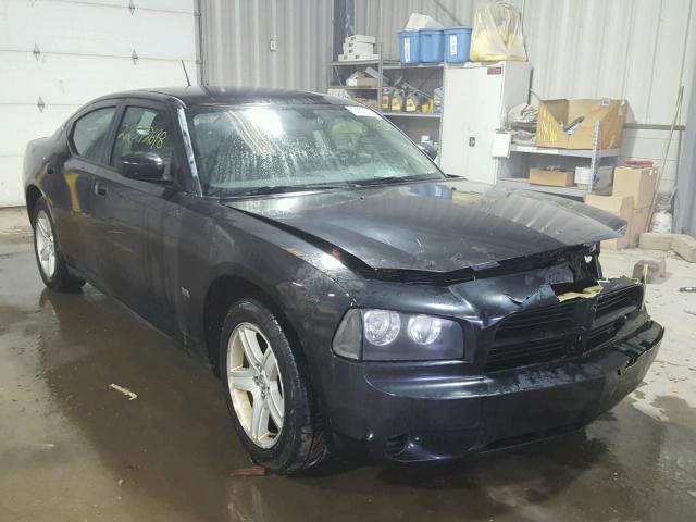 2B3KA43G68H317649 - 2008 DODGE CHARGER BLACK photo 1