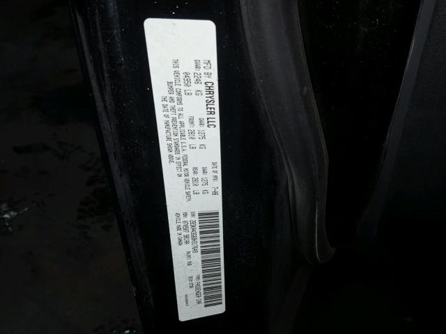 2B3KA43G68H317649 - 2008 DODGE CHARGER BLACK photo 10