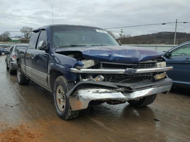 1GCEC19T4YZ147610 - 2000 CHEVROLET SILVERADO BLUE photo 1