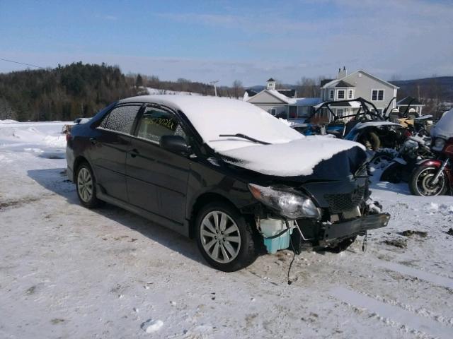 1NXBU40E49Z048926 - 2009 TOYOTA COROLLA BA BLACK photo 1