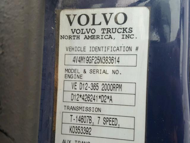  - 2000 VOLVO VN VNM BLUE photo 10