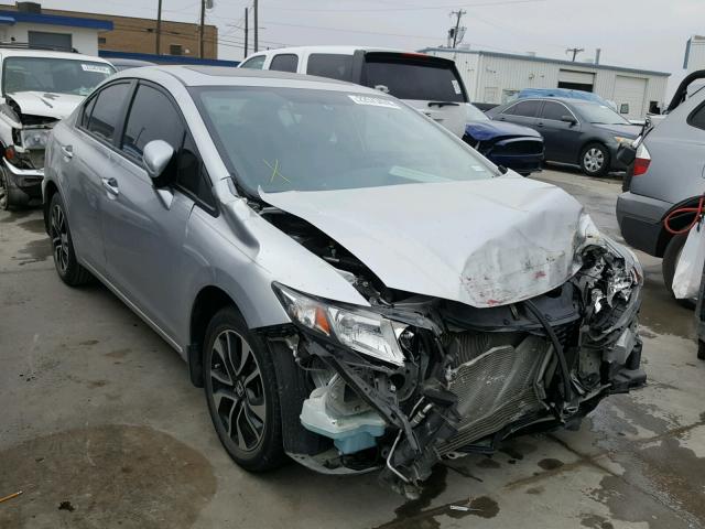 19XFB2F8XFE086320 - 2015 HONDA CIVIC EX SILVER photo 1