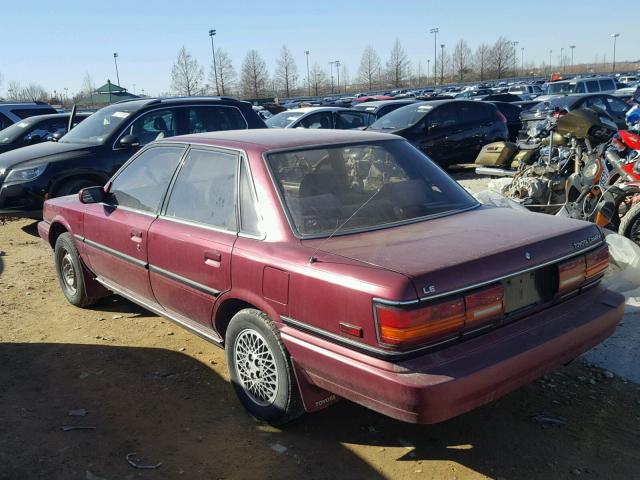 4T1SV22E3MU399351 - 1991 TOYOTA CAMRY LE MAROON photo 3