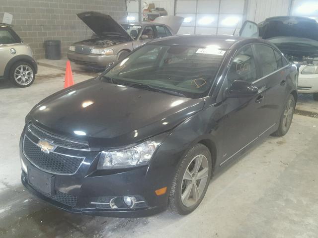 1G1PE5SB3D7140223 - 2013 CHEVROLET CRUZE LT BLACK photo 2