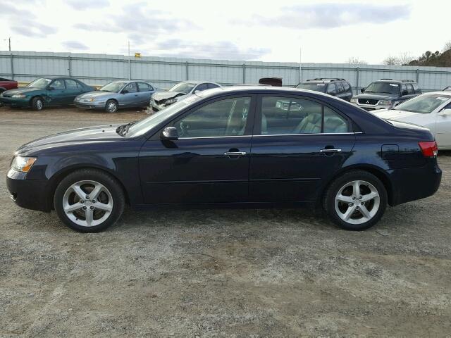 5NPEU46F96H011751 - 2006 HYUNDAI SONATA GLS BLUE photo 9