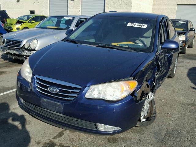 KMHDU4ADXAU879947 - 2010 HYUNDAI ELANTRA BL BLUE photo 2