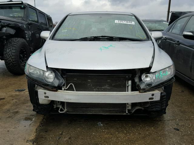 19XFA1F52AE075405 - 2010 HONDA CIVIC LX SILVER photo 9