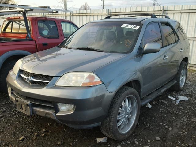 2HNYD18611H525338 - 2001 ACURA MDX TOURIN GRAY photo 2