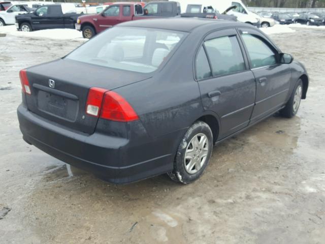 2HGES16515H625830 - 2005 HONDA CIVIC LX BLACK photo 4