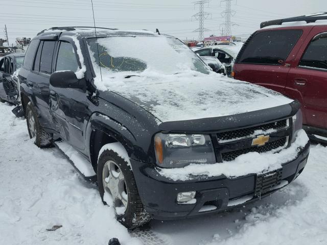 1GNDT13S682100557 - 2008 CHEVROLET TRAILBLAZE BLACK photo 1