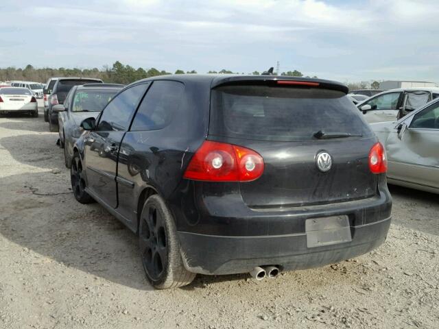 WVWFV71K69W120030 - 2009 VOLKSWAGEN GTI BLACK photo 3