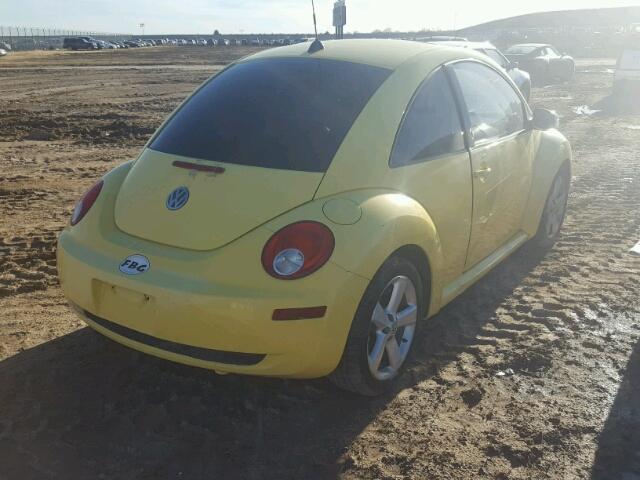 3VWSW31C76M406037 - 2006 VOLKSWAGEN NEW BEETLE 黄色 照片 4