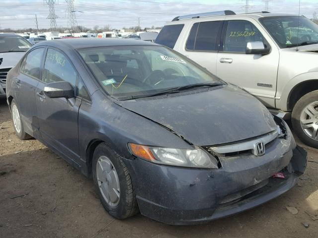 JHMFA36268S029356 - 2008 HONDA CIVIC HYBR BLUE photo 1