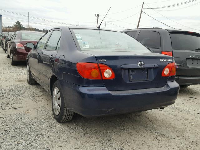 2T1BR38E24C232661 - 2004 TOYOTA COROLLA CE BLUE photo 3