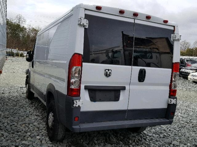 3C6TRVAG2FE514631 - 2015 RAM PROMASTER WHITE photo 3