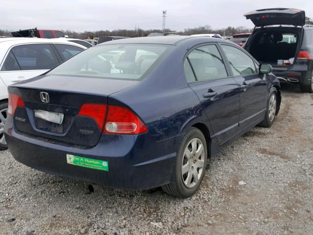 1HGFA16598L084623 - 2008 HONDA CIVIC LX BLUE photo 4