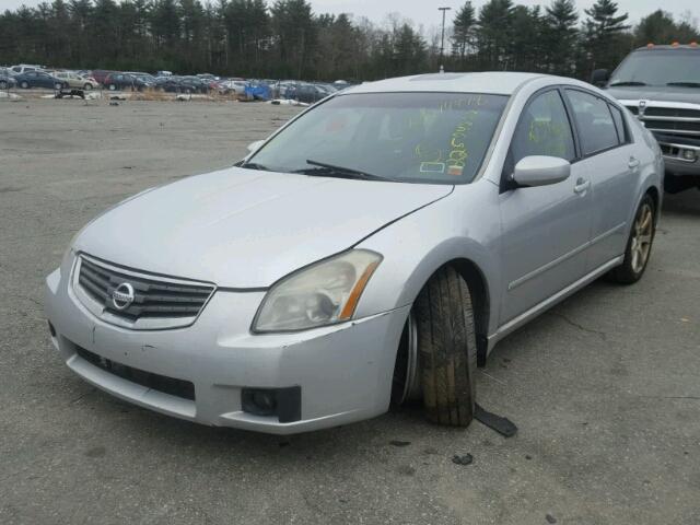 1N4BA41E88C808121 - 2008 NISSAN MAXIMA SE SILVER photo 2