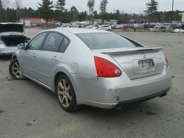 1N4BA41E88C808121 - 2008 NISSAN MAXIMA SE SILVER photo 3