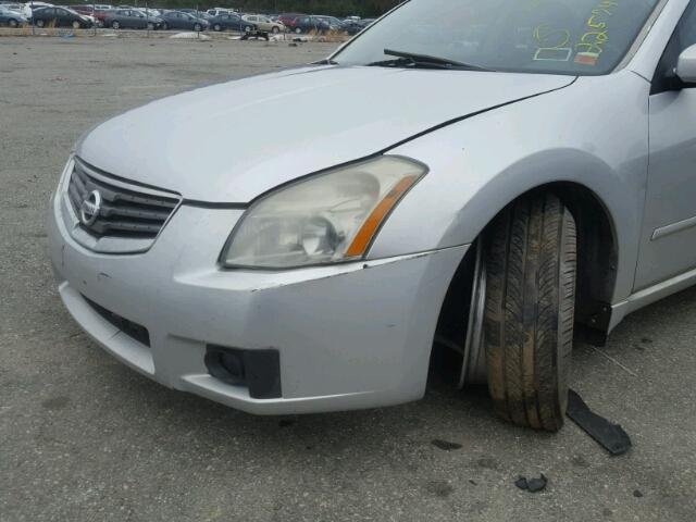 1N4BA41E88C808121 - 2008 NISSAN MAXIMA SE SILVER photo 9