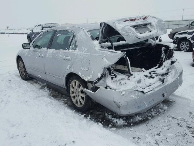 1HGCM66427A073469 - 2007 HONDA ACCORD SE SILVER photo 3