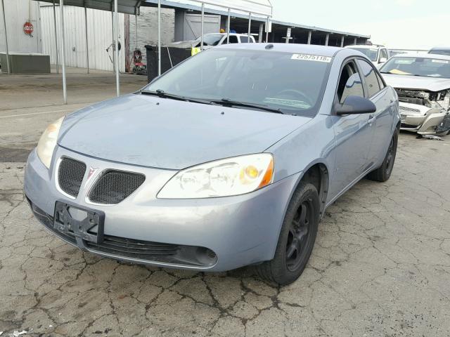 1G2ZG57B584122949 - 2008 PONTIAC G6 BASE BLUE photo 2