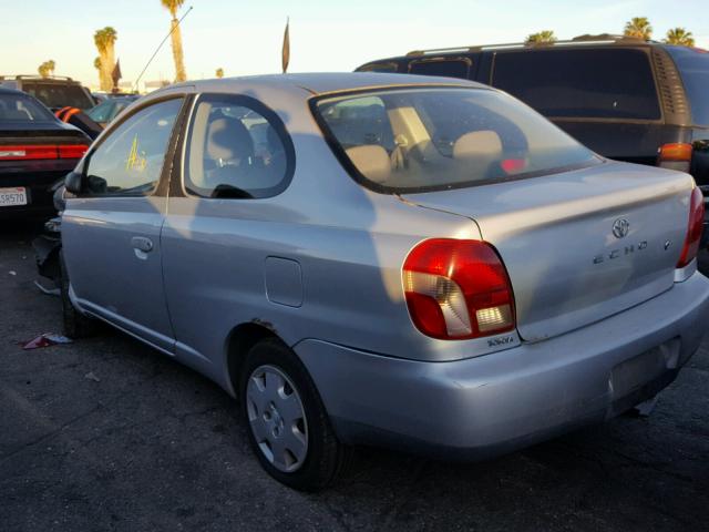 JTDAT123110152055 - 2001 TOYOTA ECHO SILVER photo 3