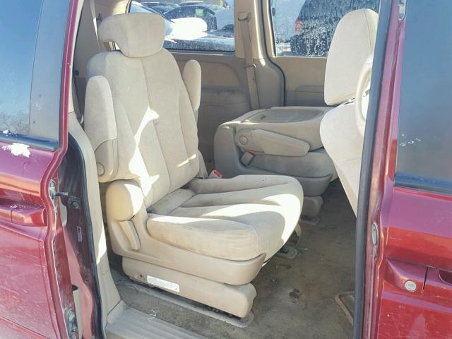 KNDMB233966051791 - 2006 KIA SEDONA EX BURGUNDY photo 6