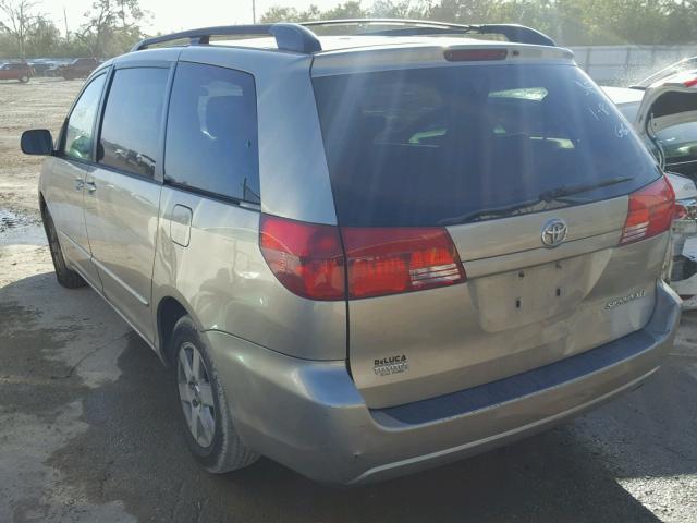 5TDZA22C14S073033 - 2004 TOYOTA SIENNA XLE TAN photo 3